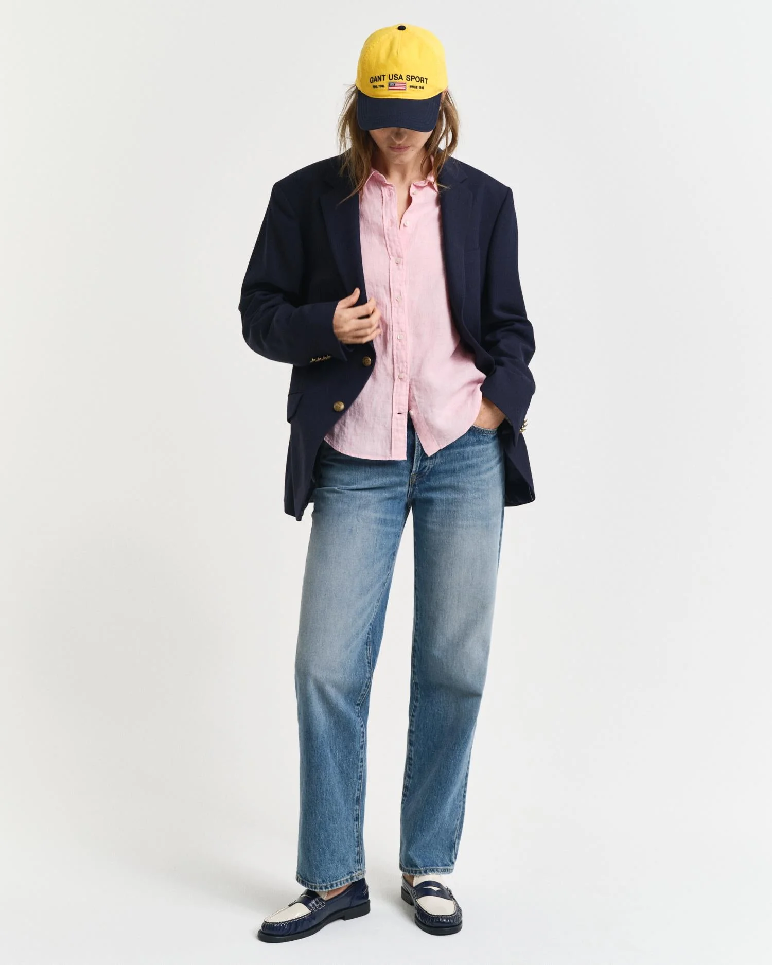 Regular Fit Linen Shirt Geranium Pink - Image 5