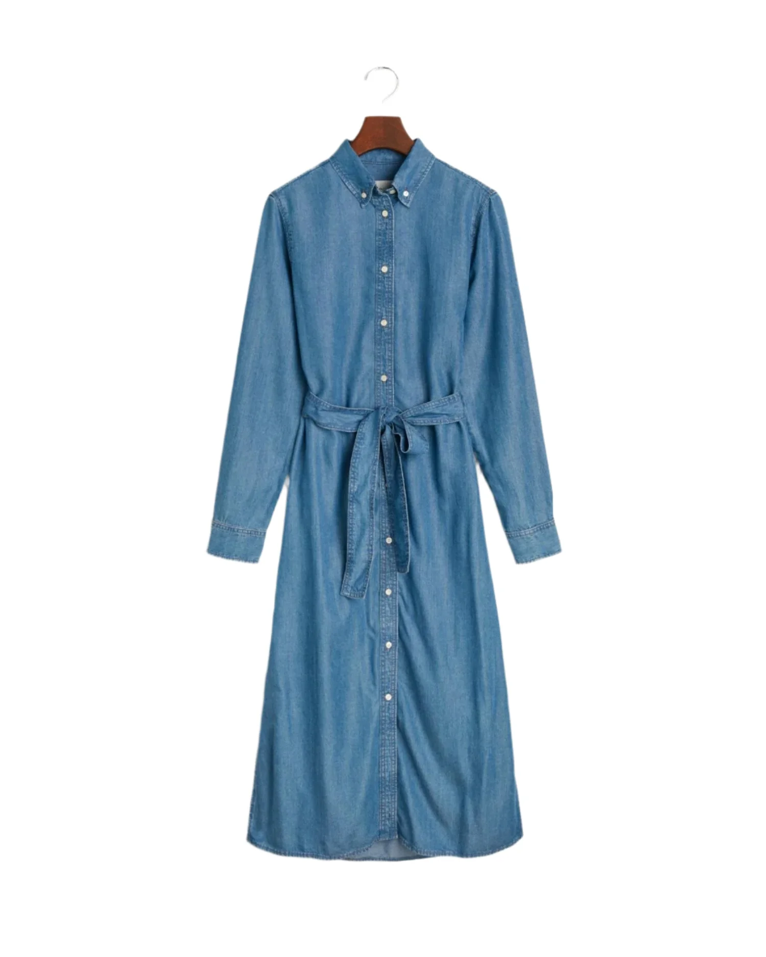 Chambray Shirt Dress Light Indigo