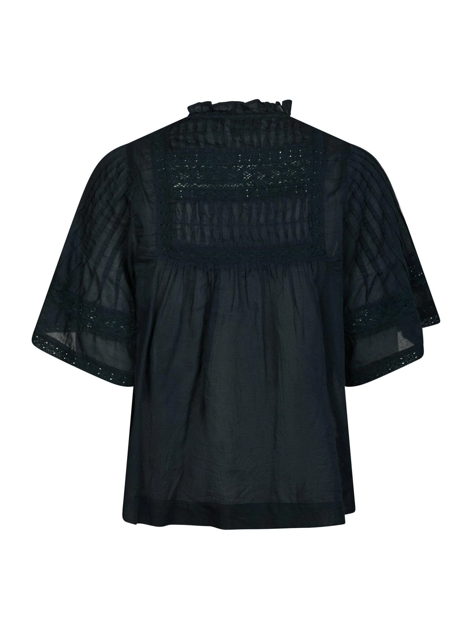 Siama S Voile Blouse Navy - Image 6