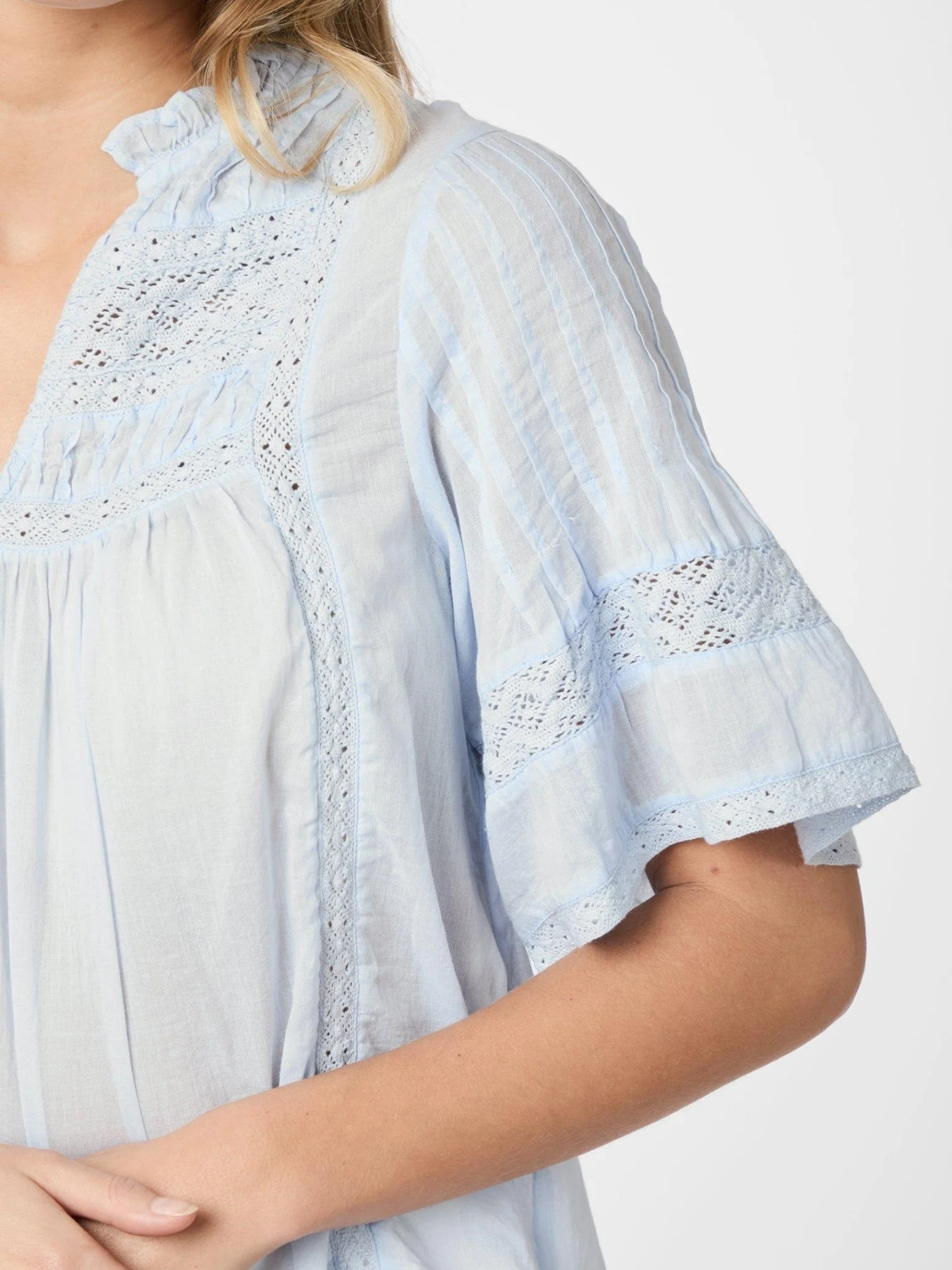 Siama S Voile Blouse Light Blue - Image 5