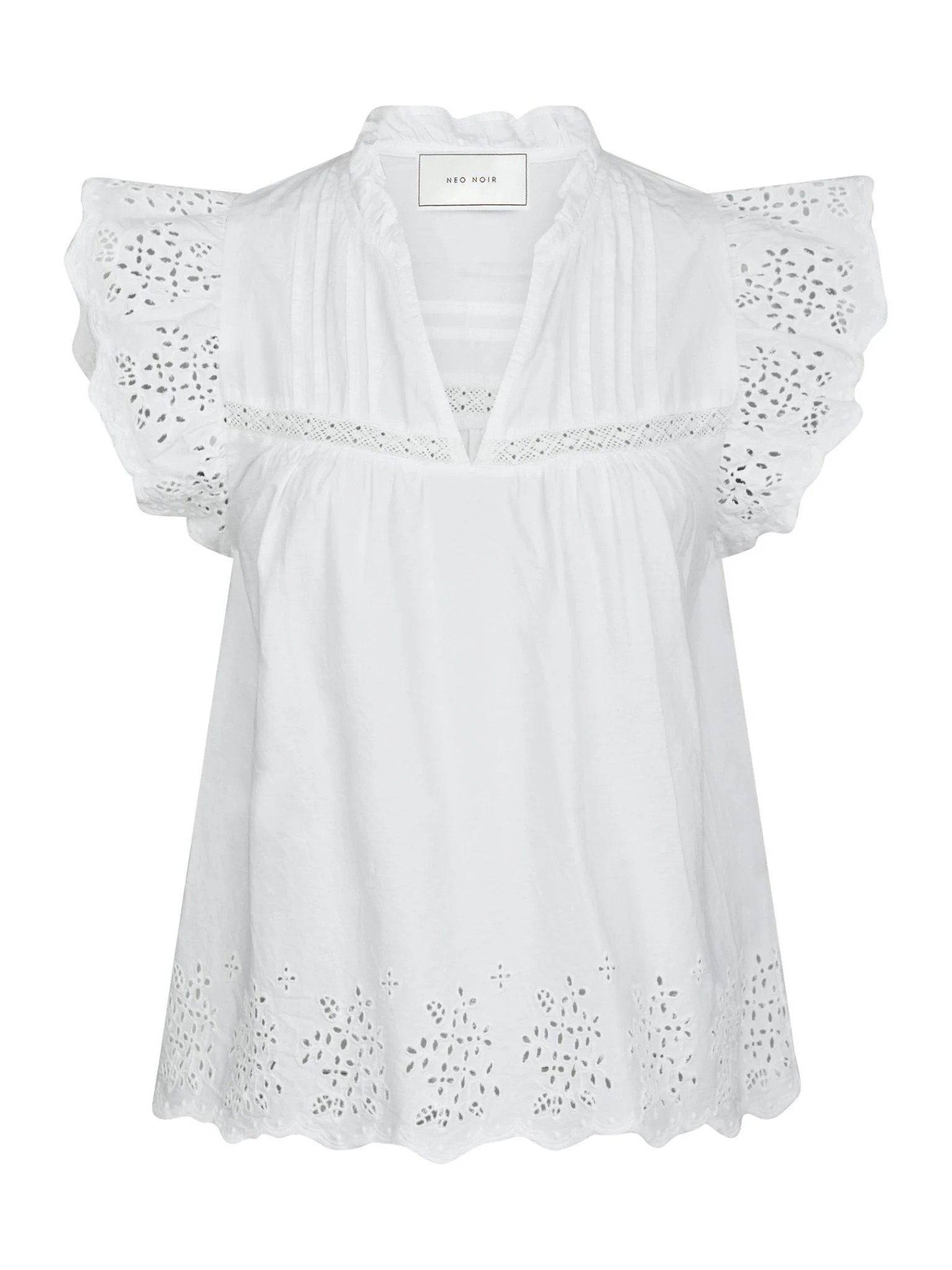 Kyoti Embroidery Top White