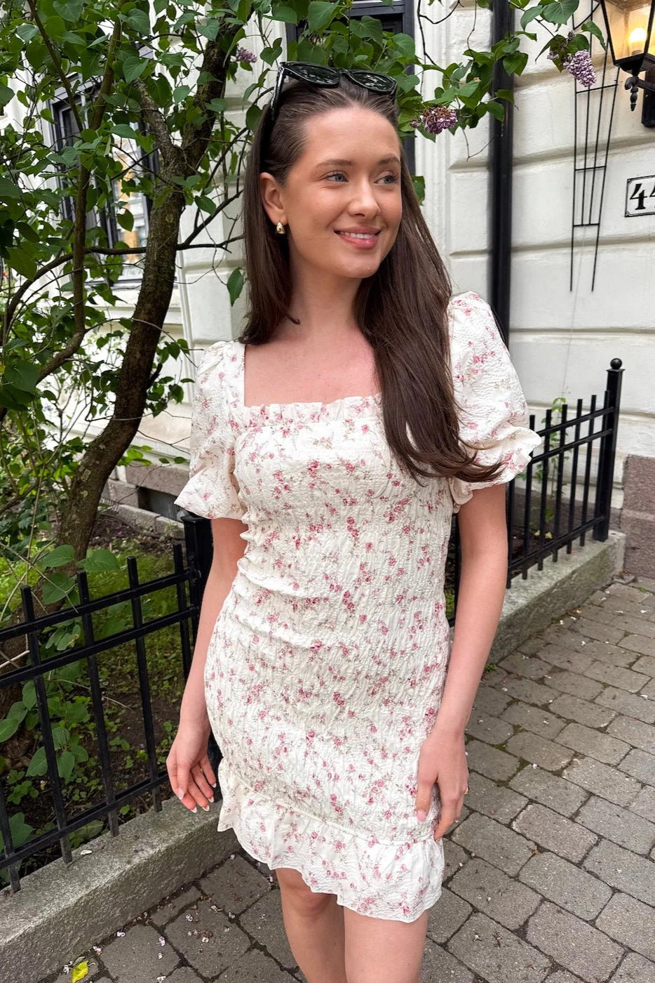 Edena Smock Dress Dusty Rose