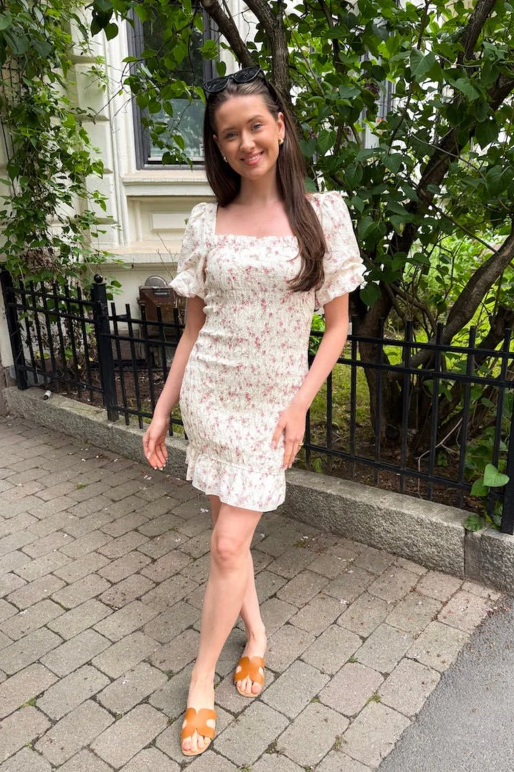 Edena Smock Dress Dusty Rose - Image 3