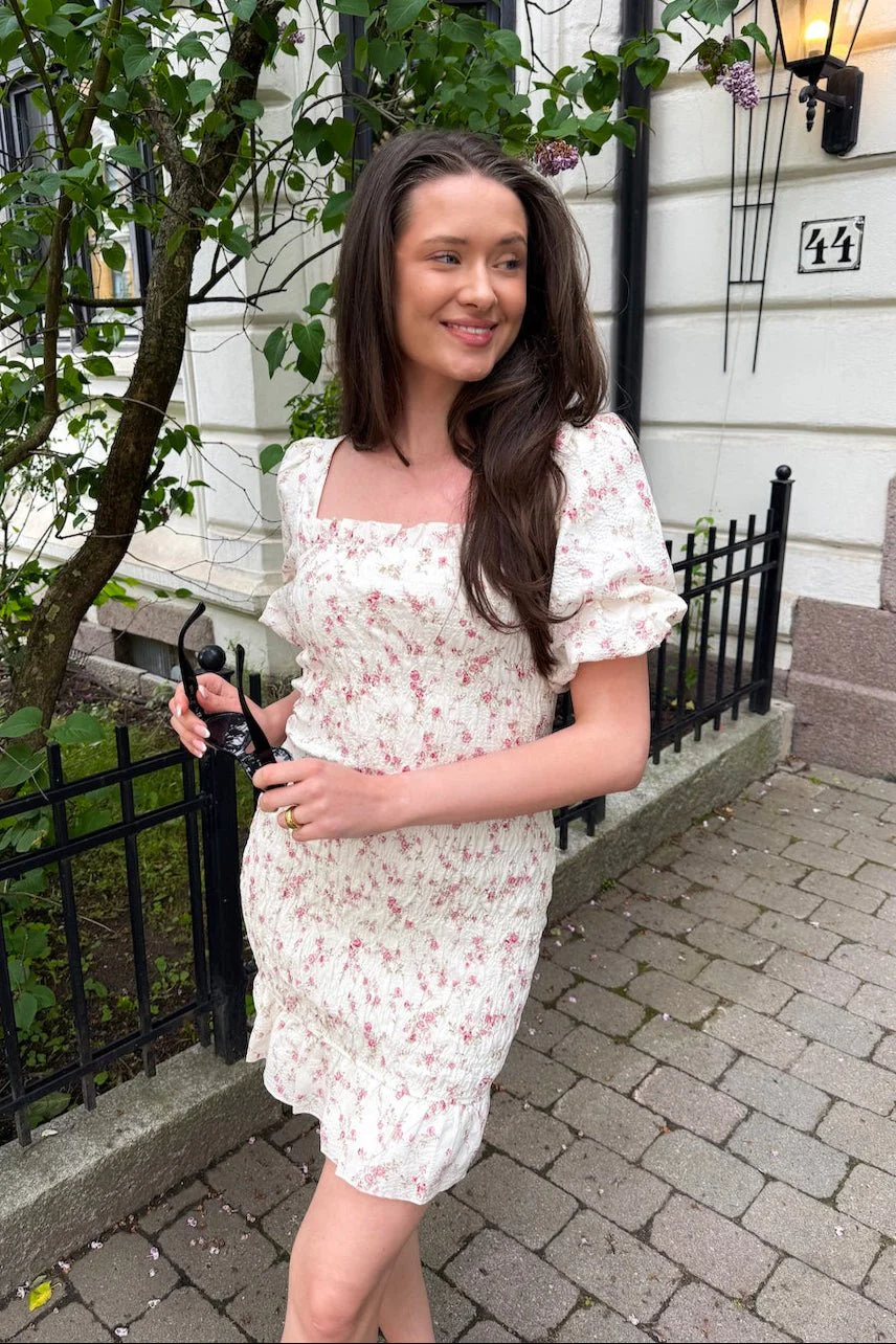 Edena Smock Dress Dusty Rose - Image 4