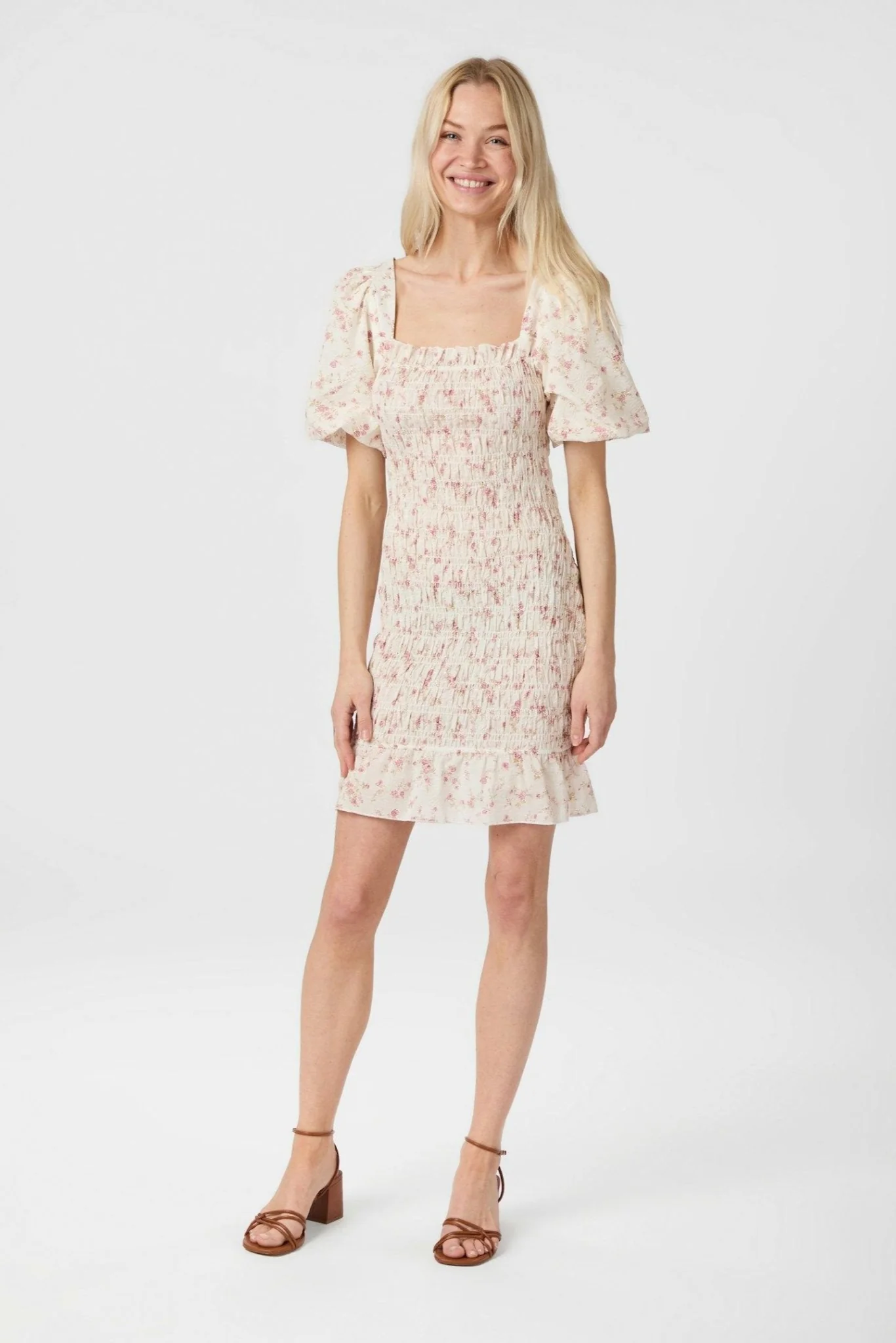 Edena Smock Dress Dusty Rose - Image 7