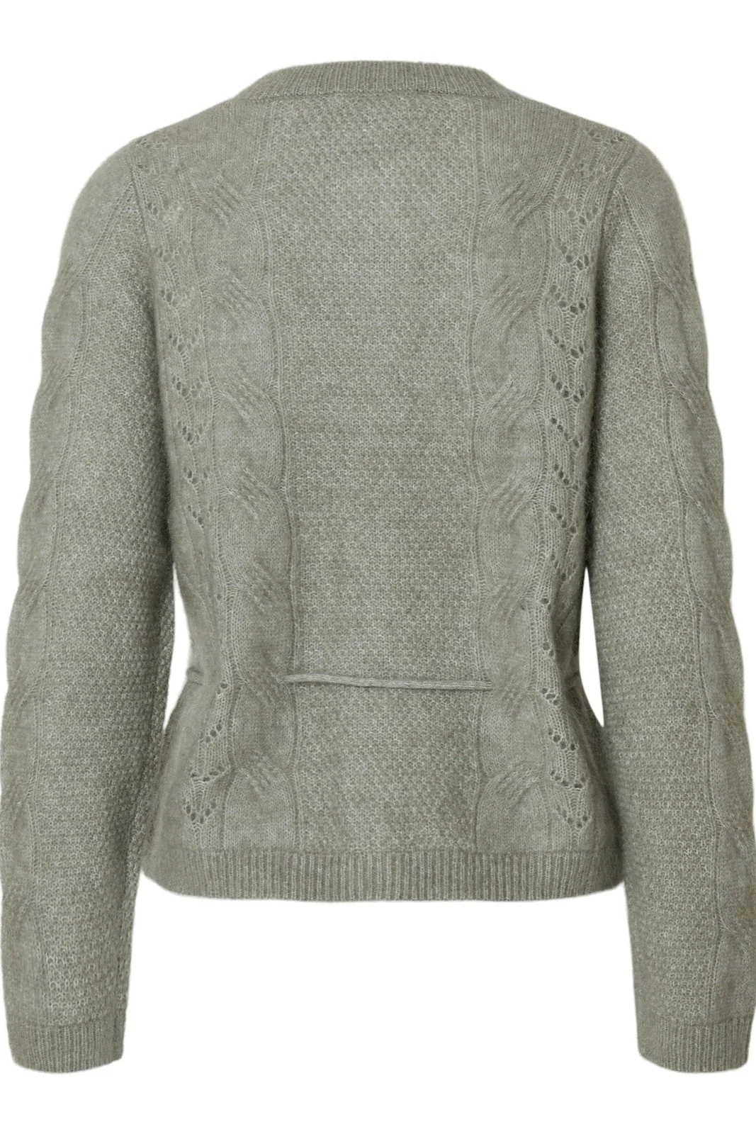 Vera Ls Knit Belt Cardigan Vetiver - Image 7