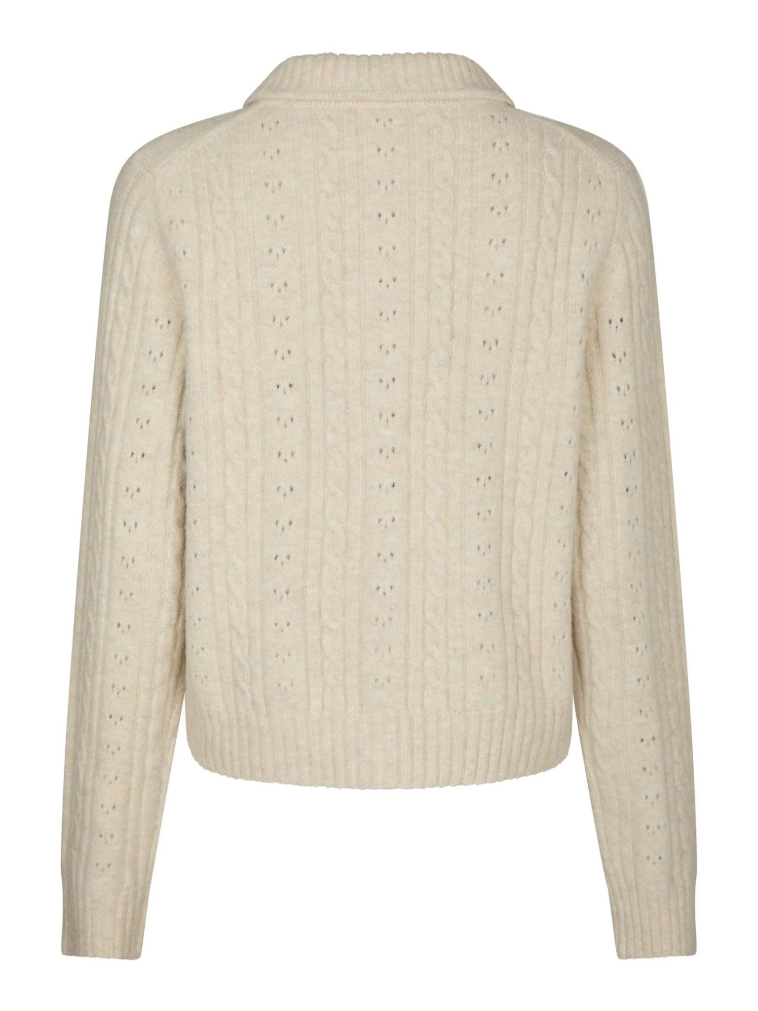 Emelie Knit Cardigan Ivory - Image 14