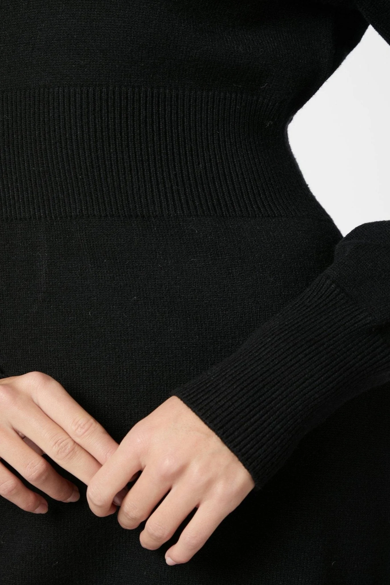 Melia Knit Dress Black - Image 9