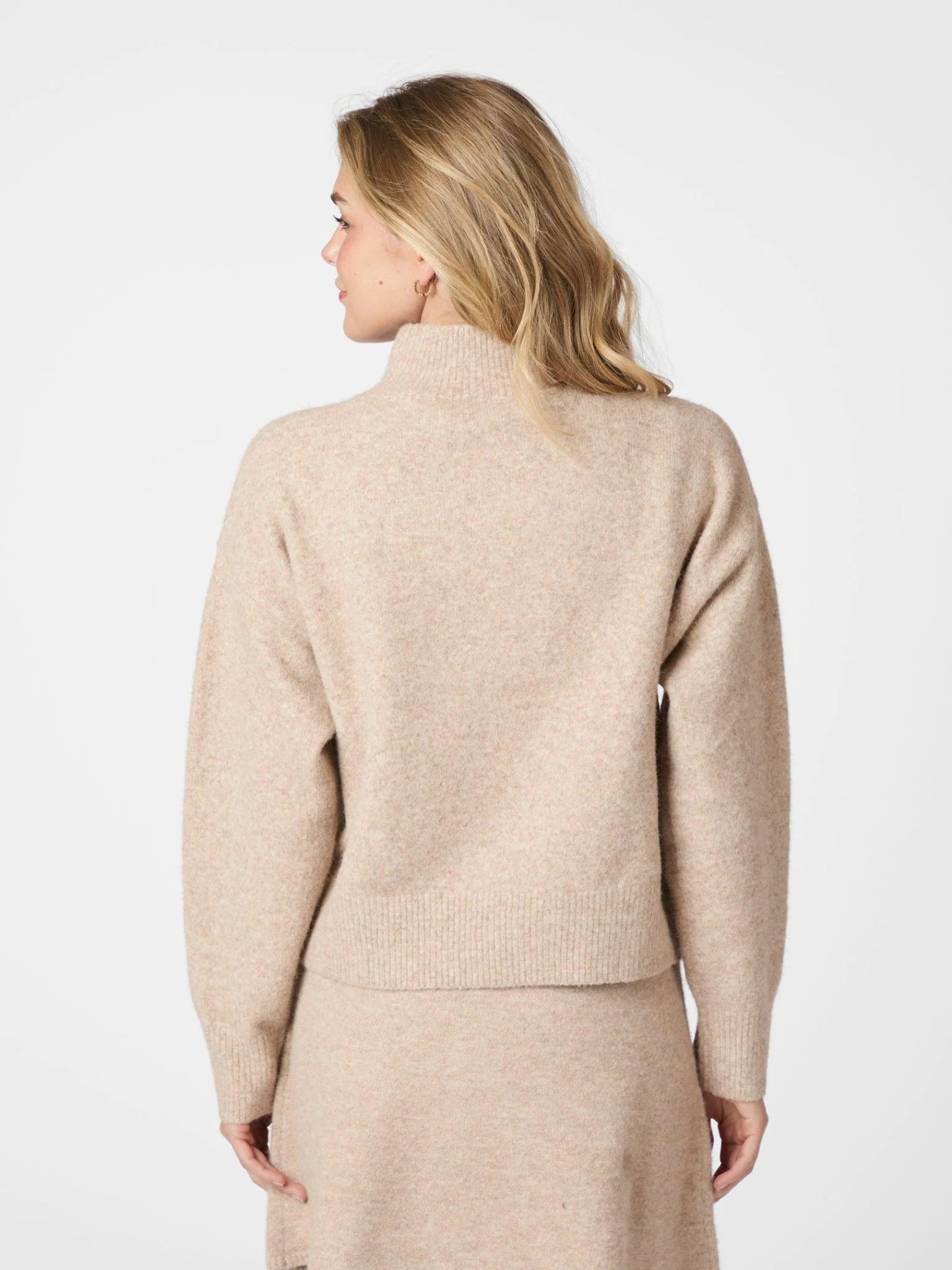 Paulina Knit Blouse Sand Melange - Image 7
