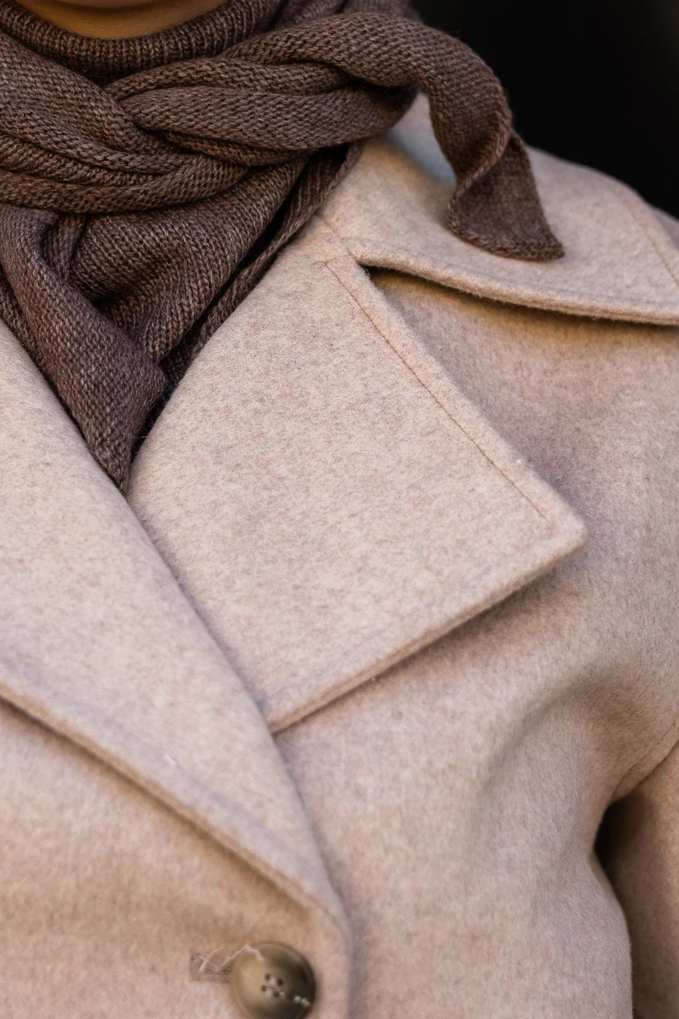 Misty Medium Scarf Dark Brown - Image 3