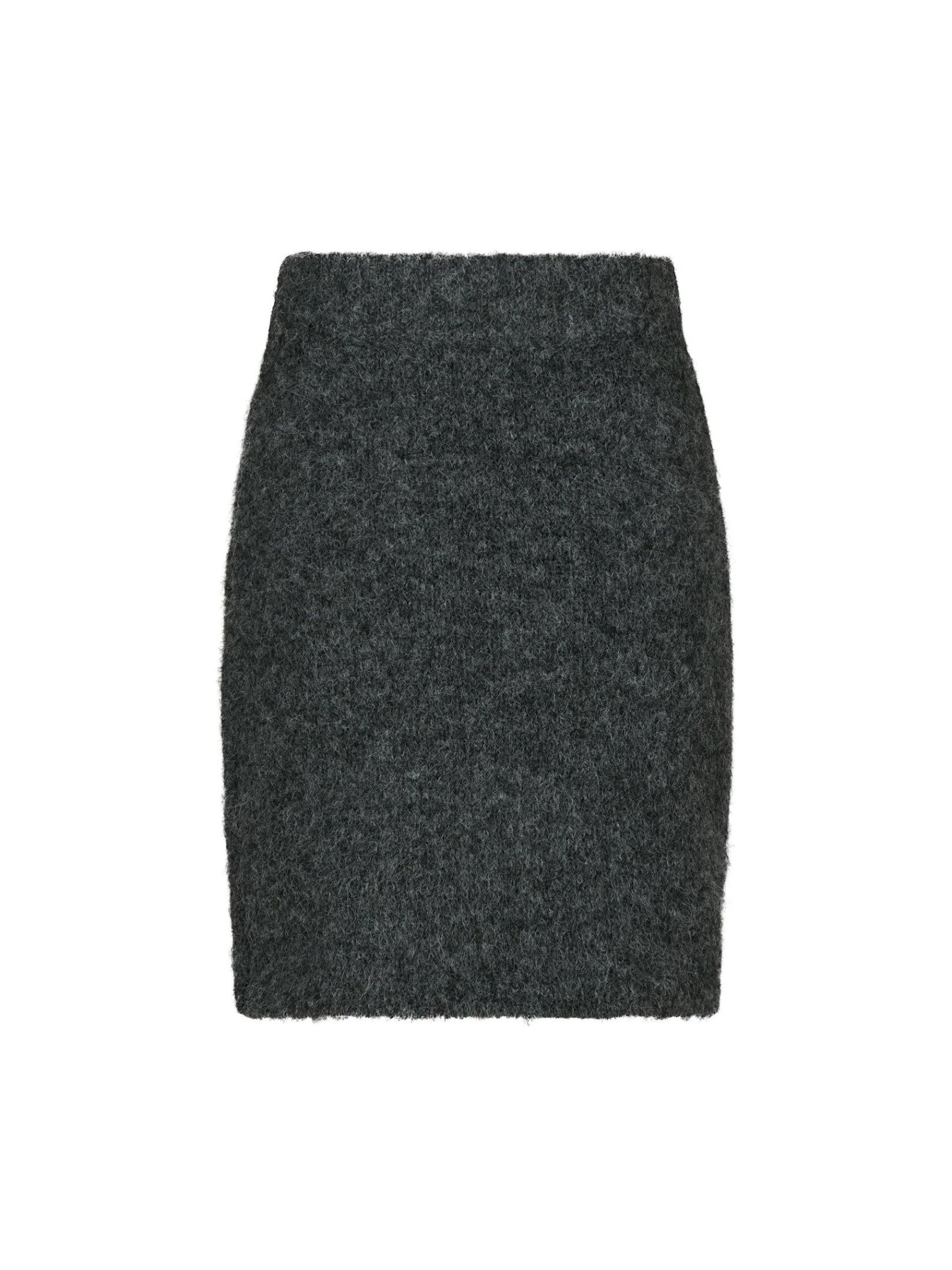 Naria Fluffy Knit Skirt Antracit - Image 11