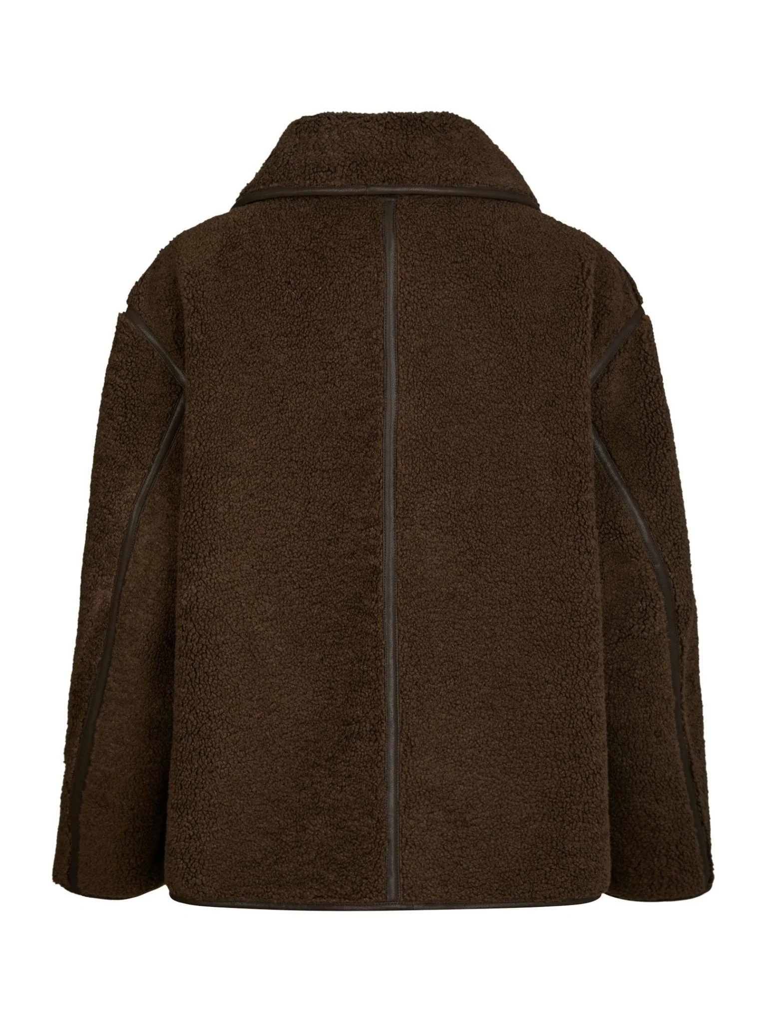 Edmund Teddy Jacket Dark Brown - Image 8
