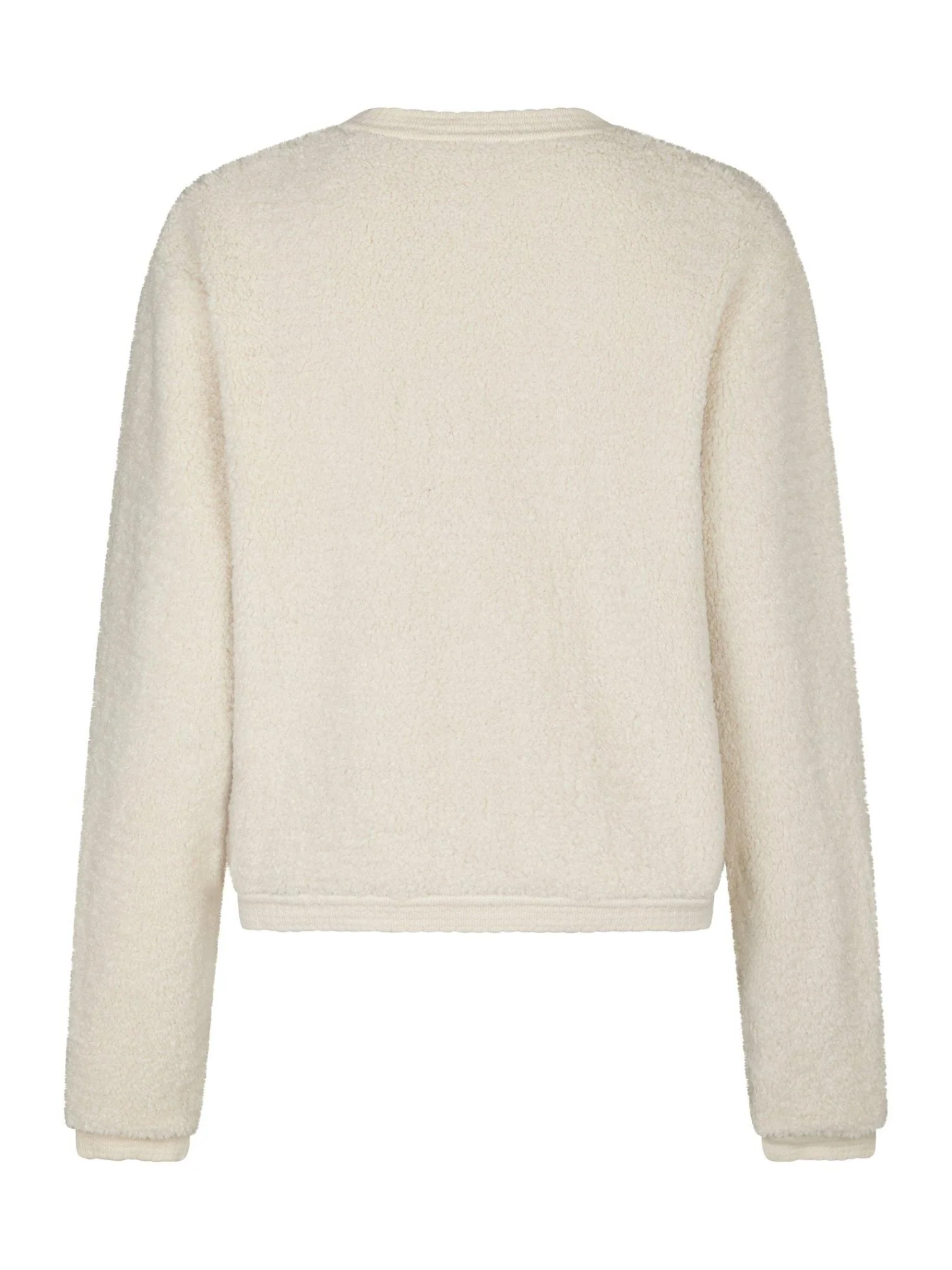 Limo Fluffy Knit Cardigan Creme - Image 6