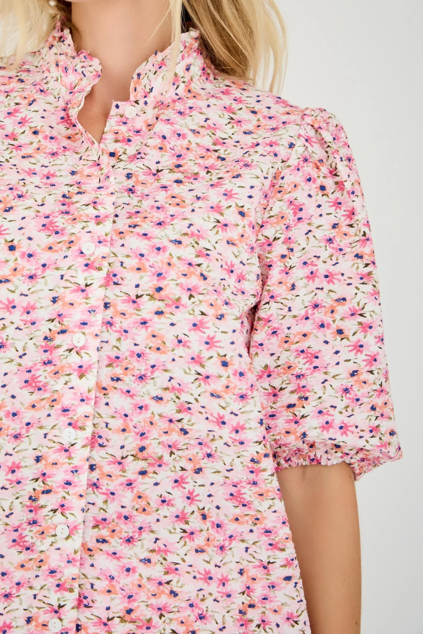 Tiffany Short Sleeve Shirt Rose/Pink - Image 8