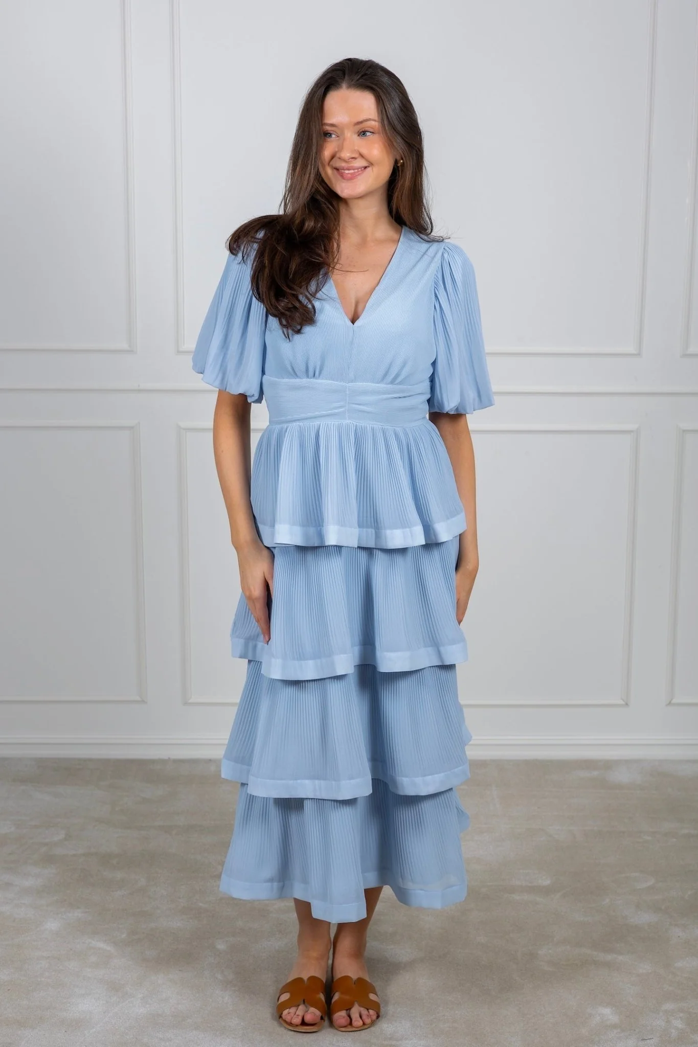 Plira Ss Long Dress Halogen Blue - Image 3