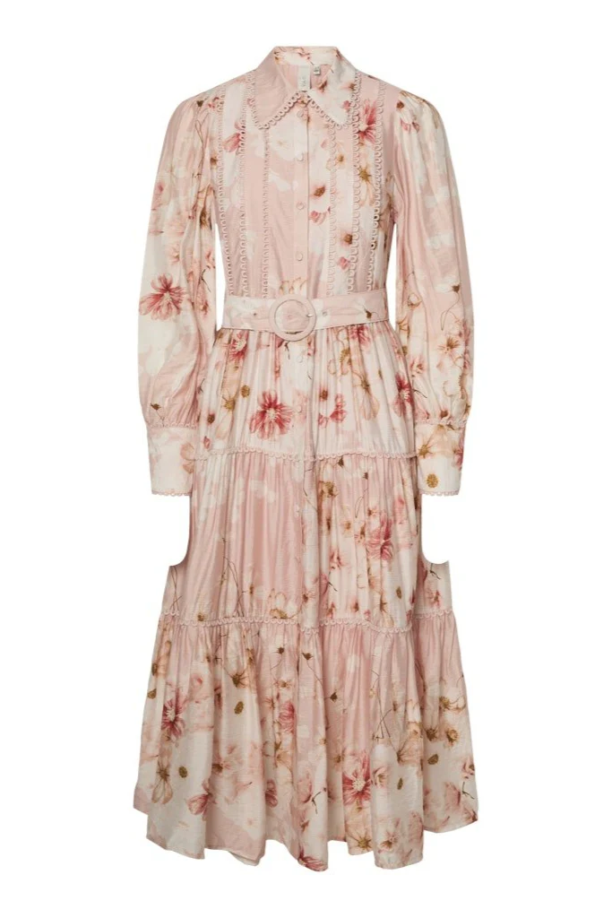 Billa Ls Long Dress Chintz Rose Billa Aop - Image 2