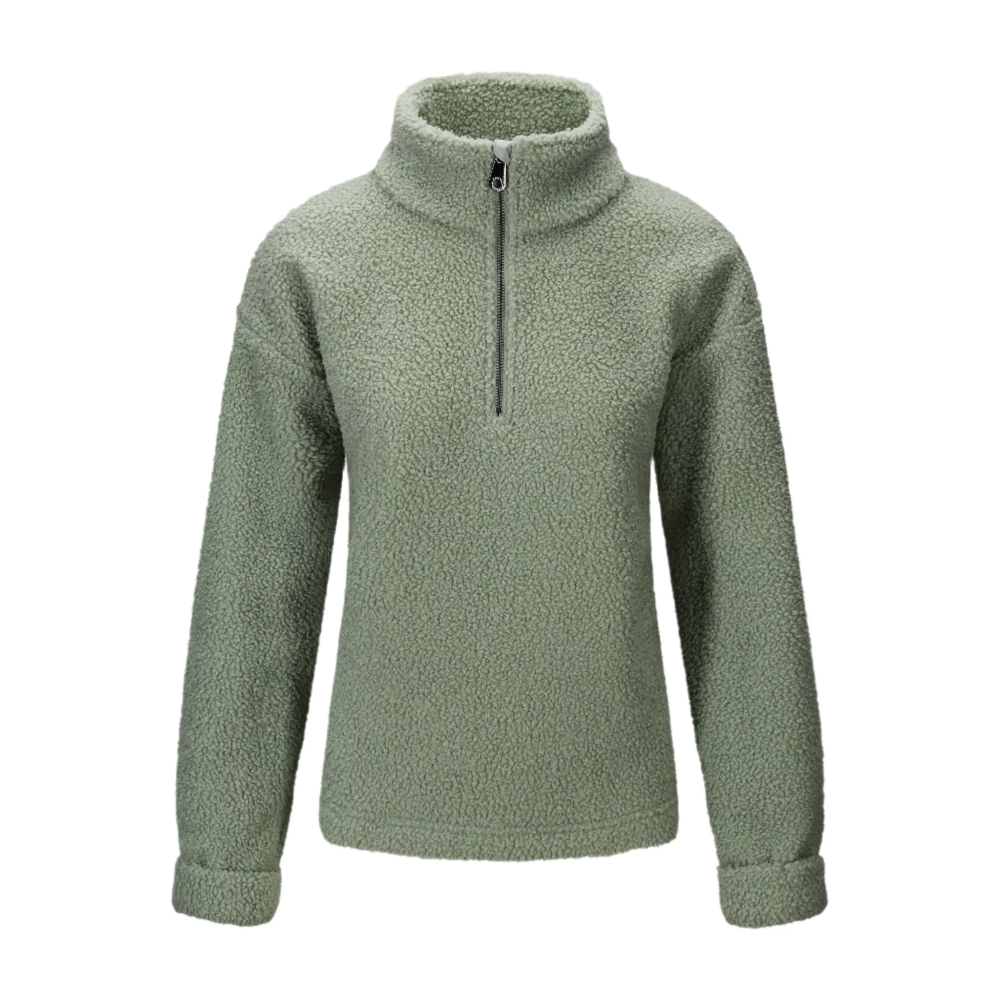 Annie Zip Sweater Sea Green - Image 2