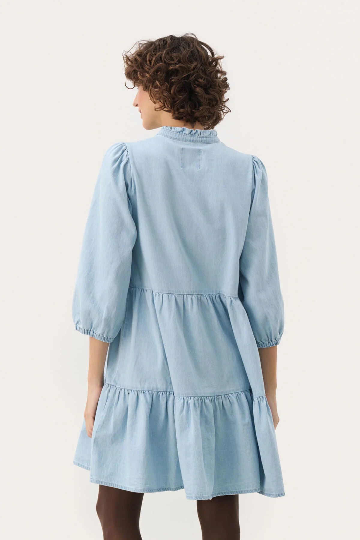 Viggasi Dress Whiteish Blue Denim - Image 9