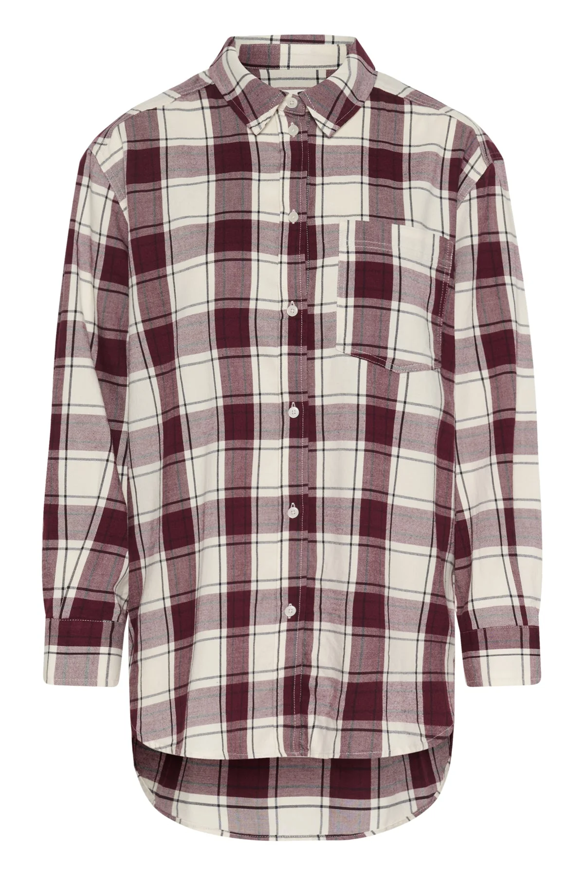 Samea Shirt Tawny Port Check - Image 2