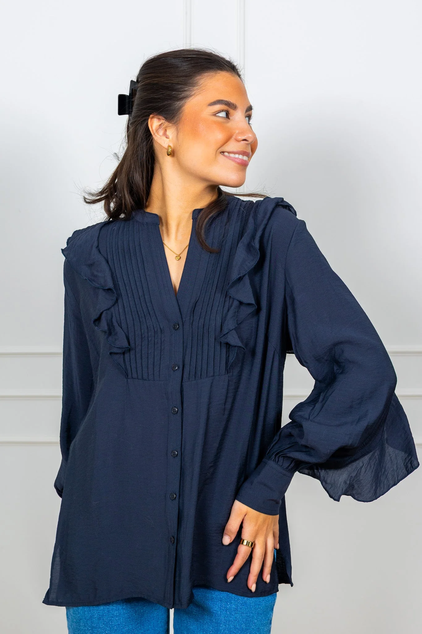 Stefani Shirt Dark Navy