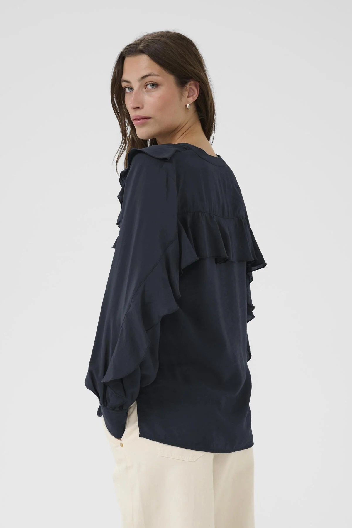 Stefani Shirt Dark Navy - Image 10