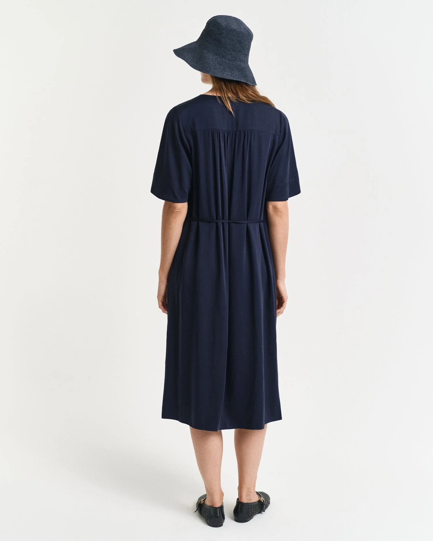 Short Sleeve Dress Evening Blue - Image 4