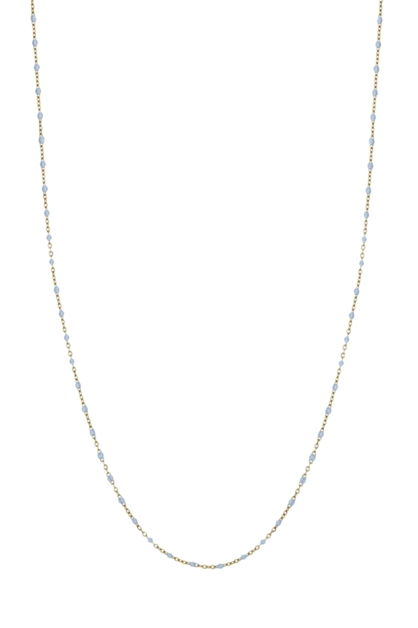 The Blue Bead Necklace Light Blue