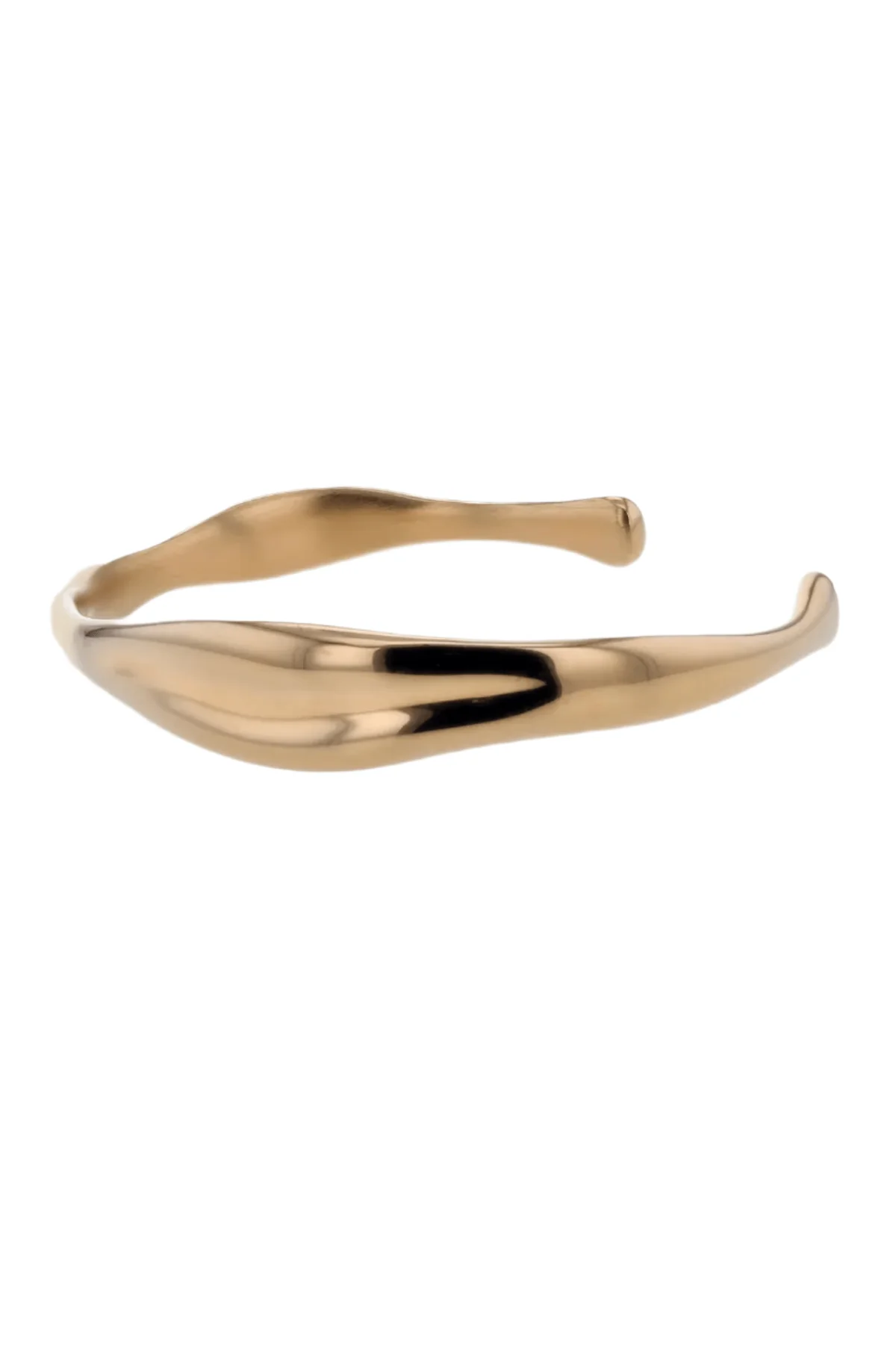 The Wave Bangle Bracelet Gold