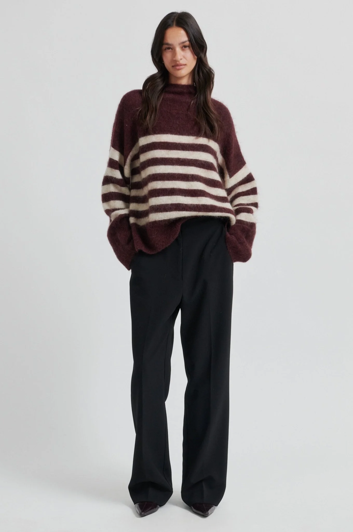 Ovalana Knit T-Neck Sassafras/Sand - Image 3