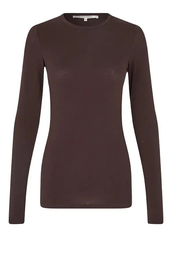 Matima O-Neck Tee Chocolate Plum - Image 2