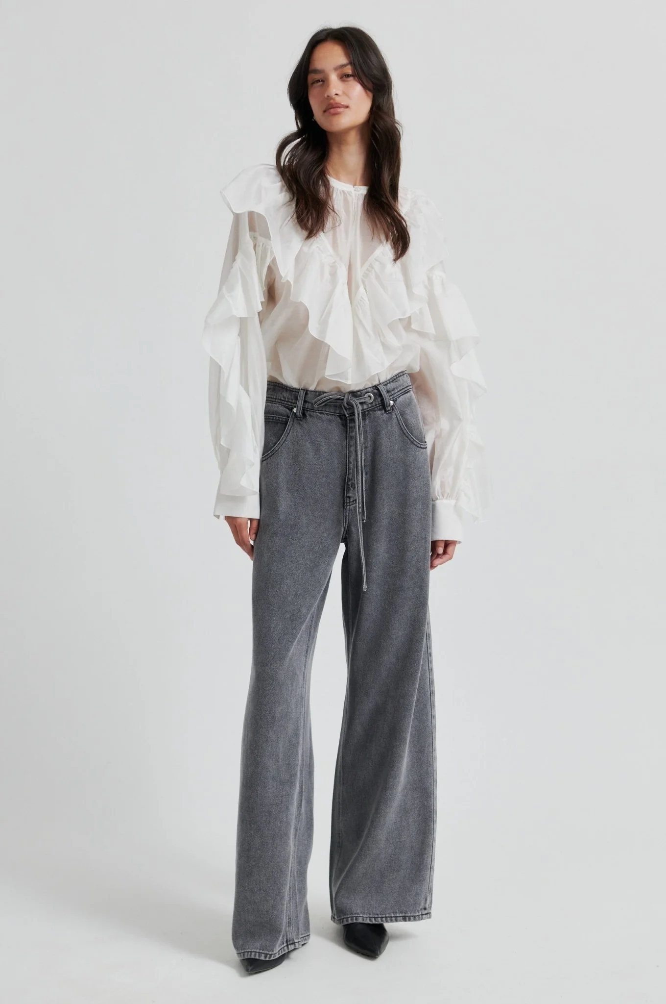 Fria Frill Blouse Tofu - Image 3