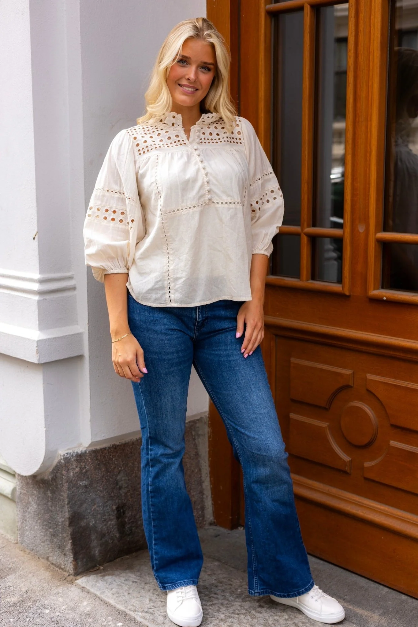 Brunie Blouse Ecru - Image 3