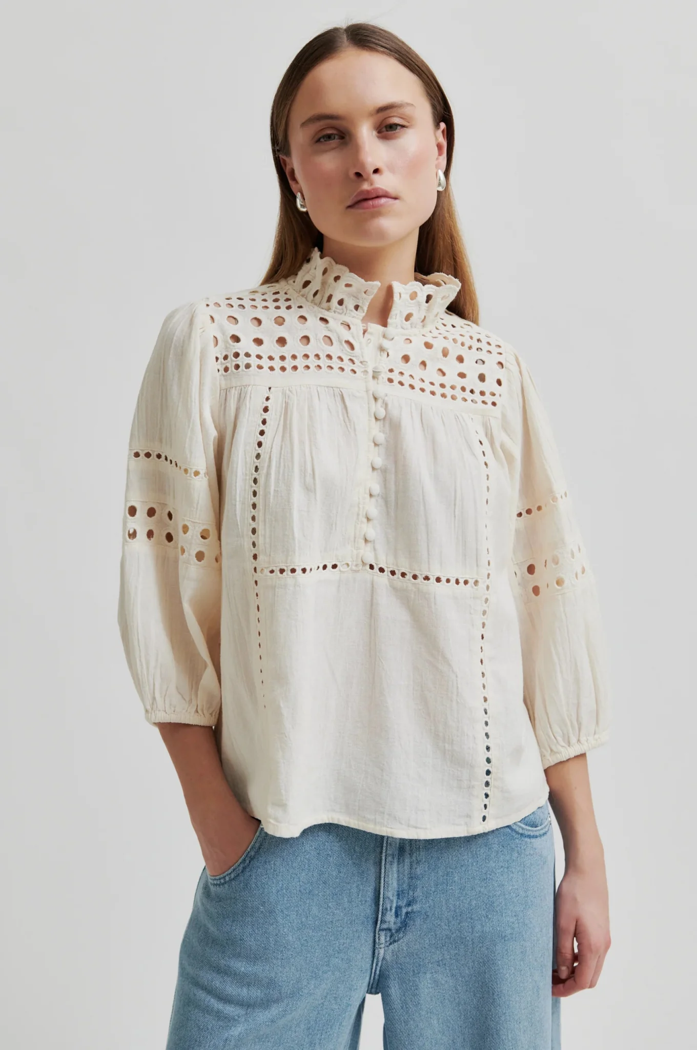 Brunie Blouse Ecru - Image 6