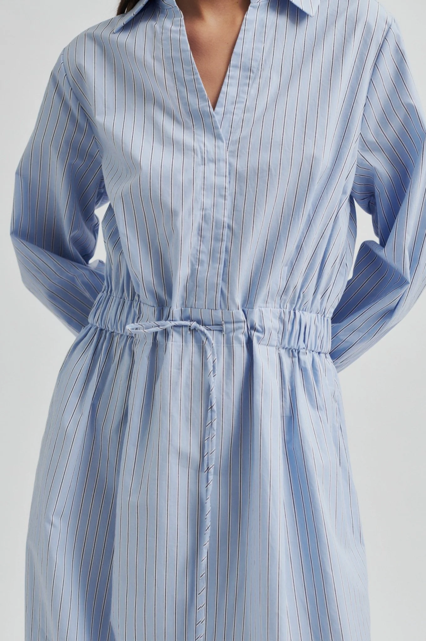 Alanis Dress Light Blue Stripe - Image 7