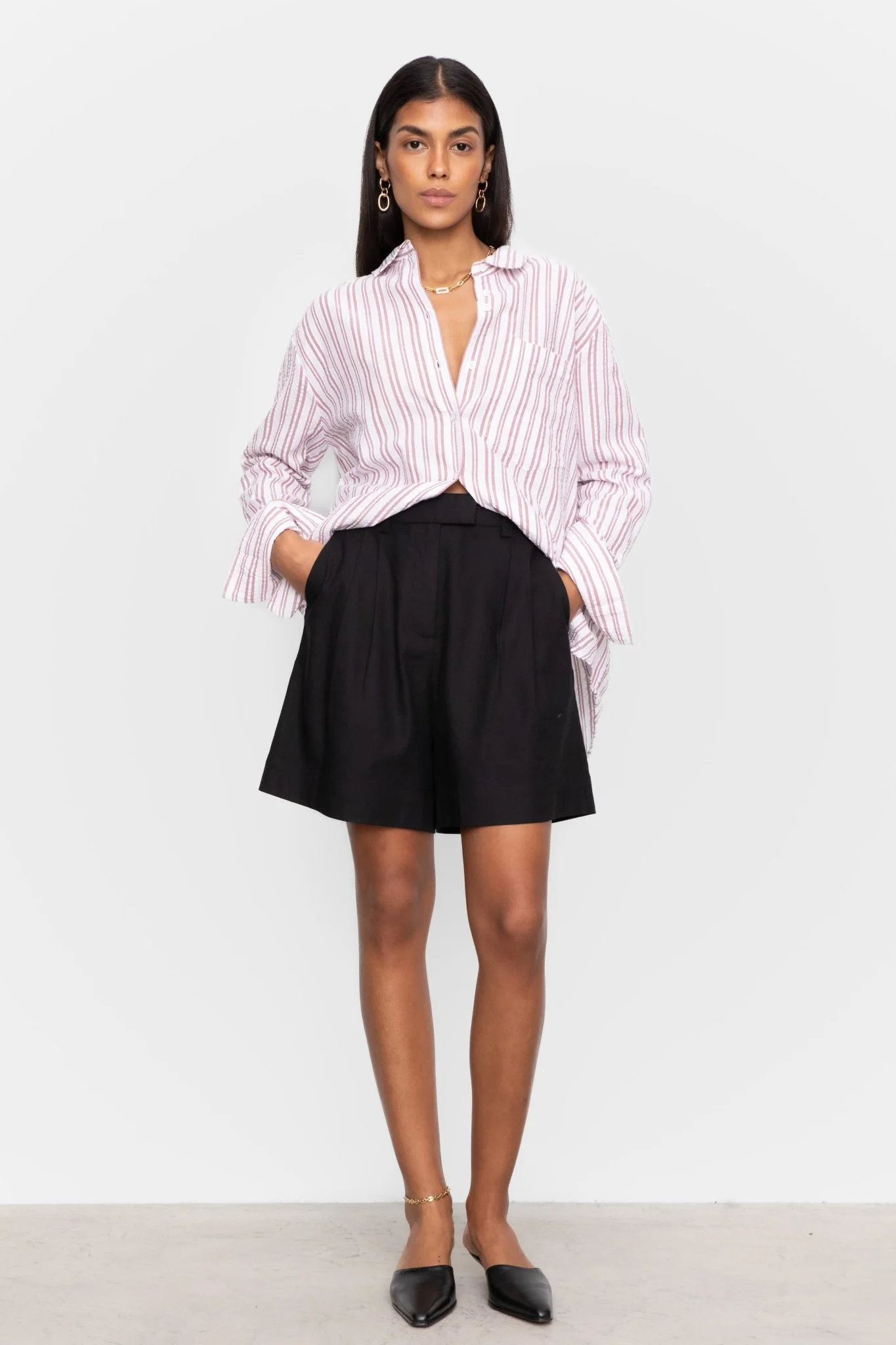 Bibi Crepe Shirt Terracotta - Image 6