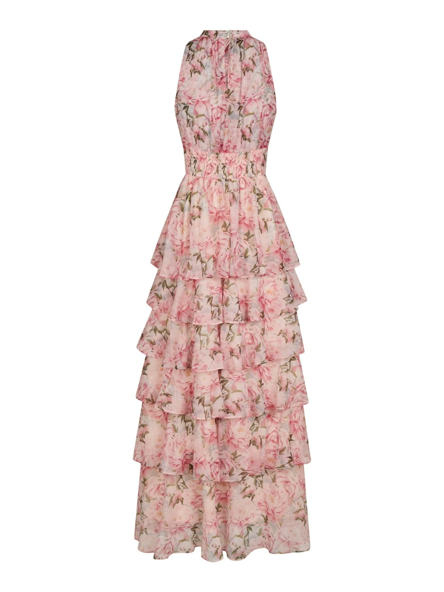 Marli Flower Chiffon Dress Rose - Image 2