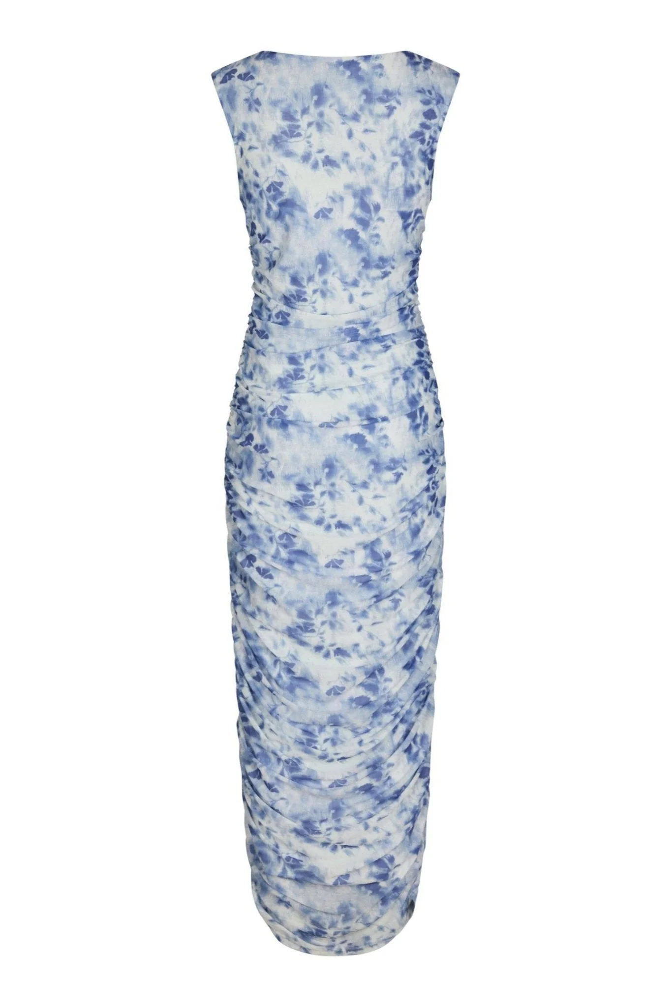 Corilina Long Mesh Dress Light Blue - Image 11