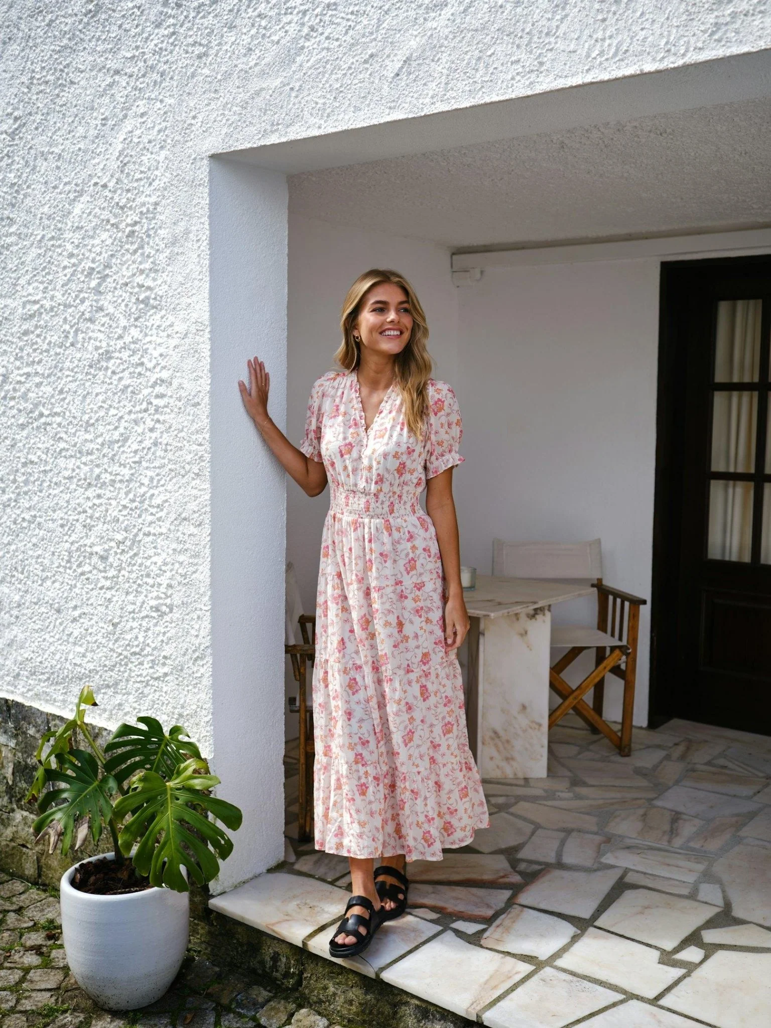 Kanza Soft Rosey Dress Rose