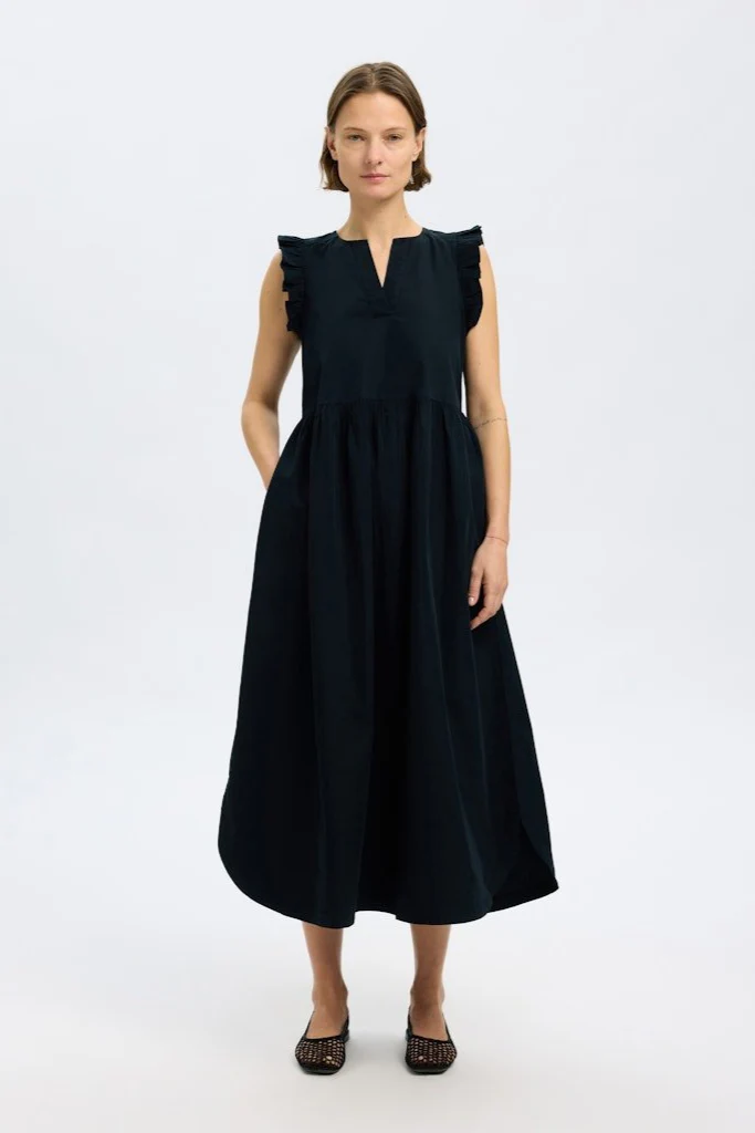 Blair-Ida Sl Long Dress Black - Image 6