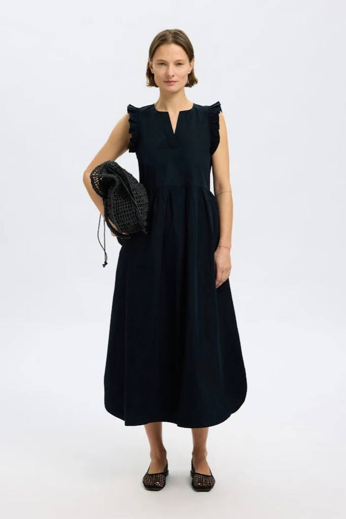 Blair-Ida Sl Long Dress Black - Image 8