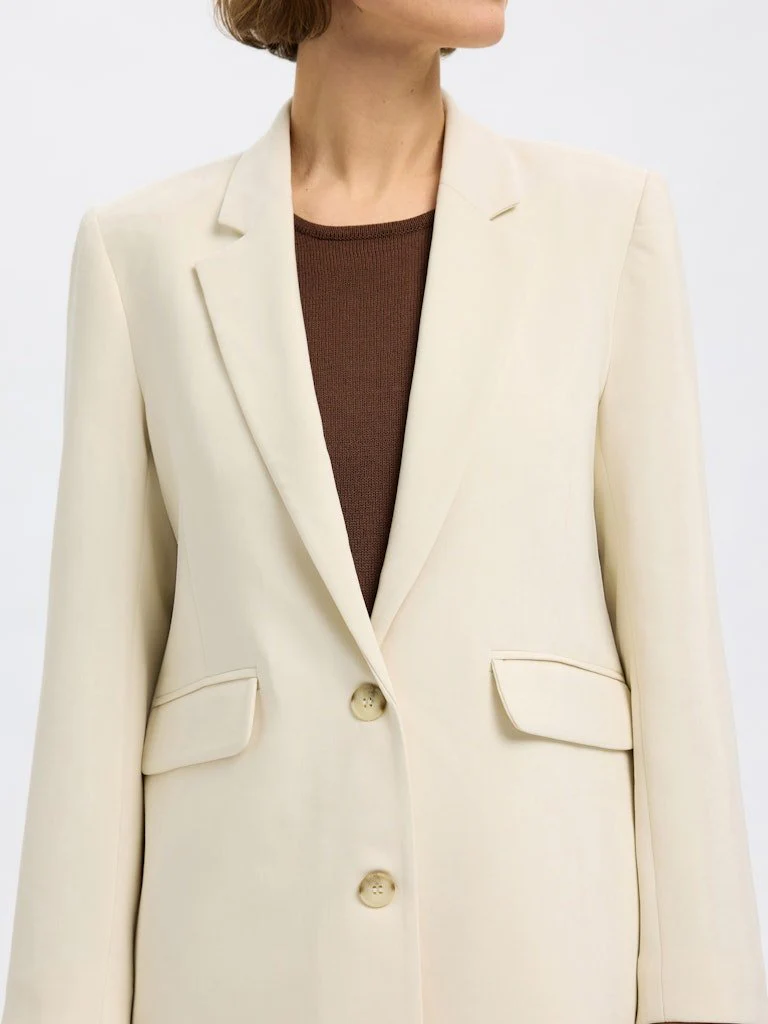 Rita Ls Relaxed Blazer Pd Birch - Image 10