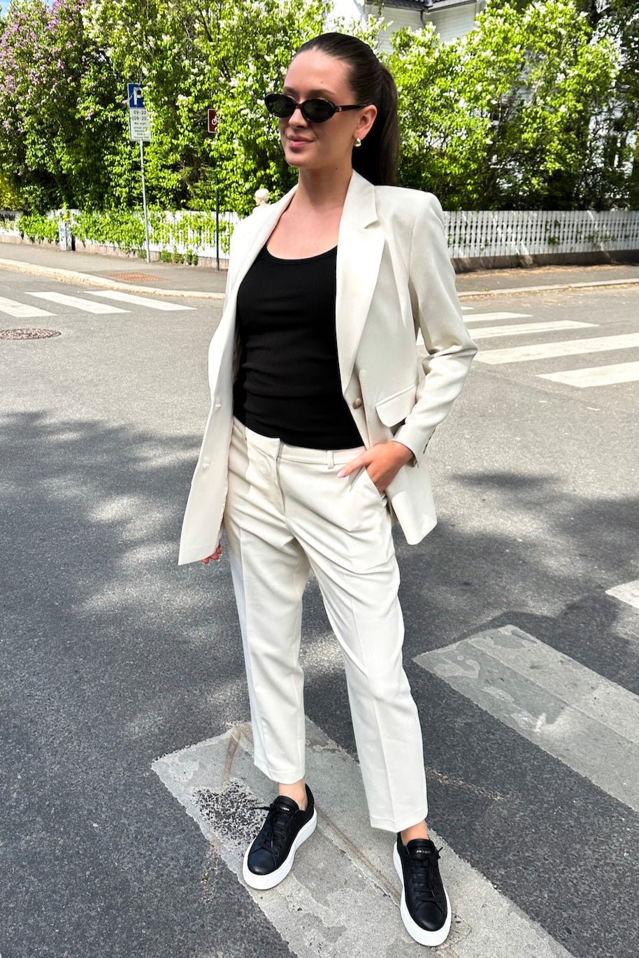 Rita Ls Relaxed Blazer Pd Birch - Image 4