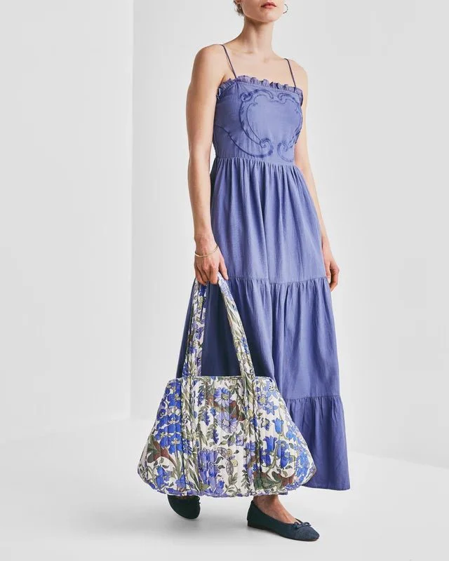 Tote Bag Large Blue Garden - Image 3