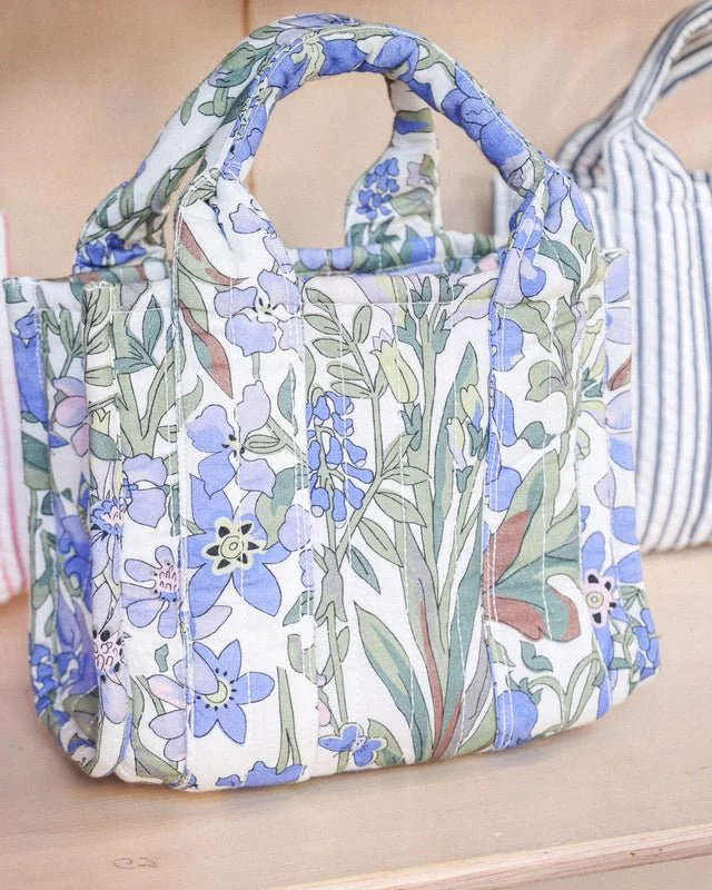 Tote Bag Small Blue Garden - Image 5