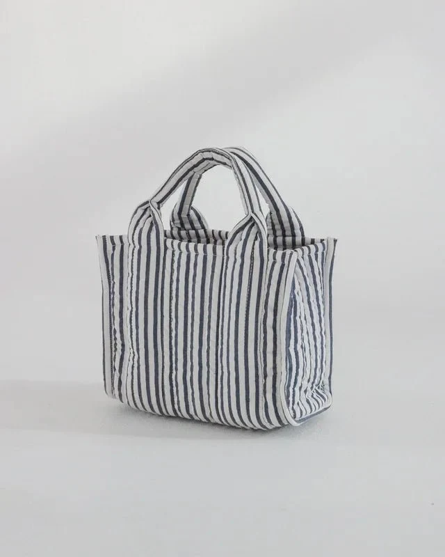 Tote Bag Small Blue Stripe