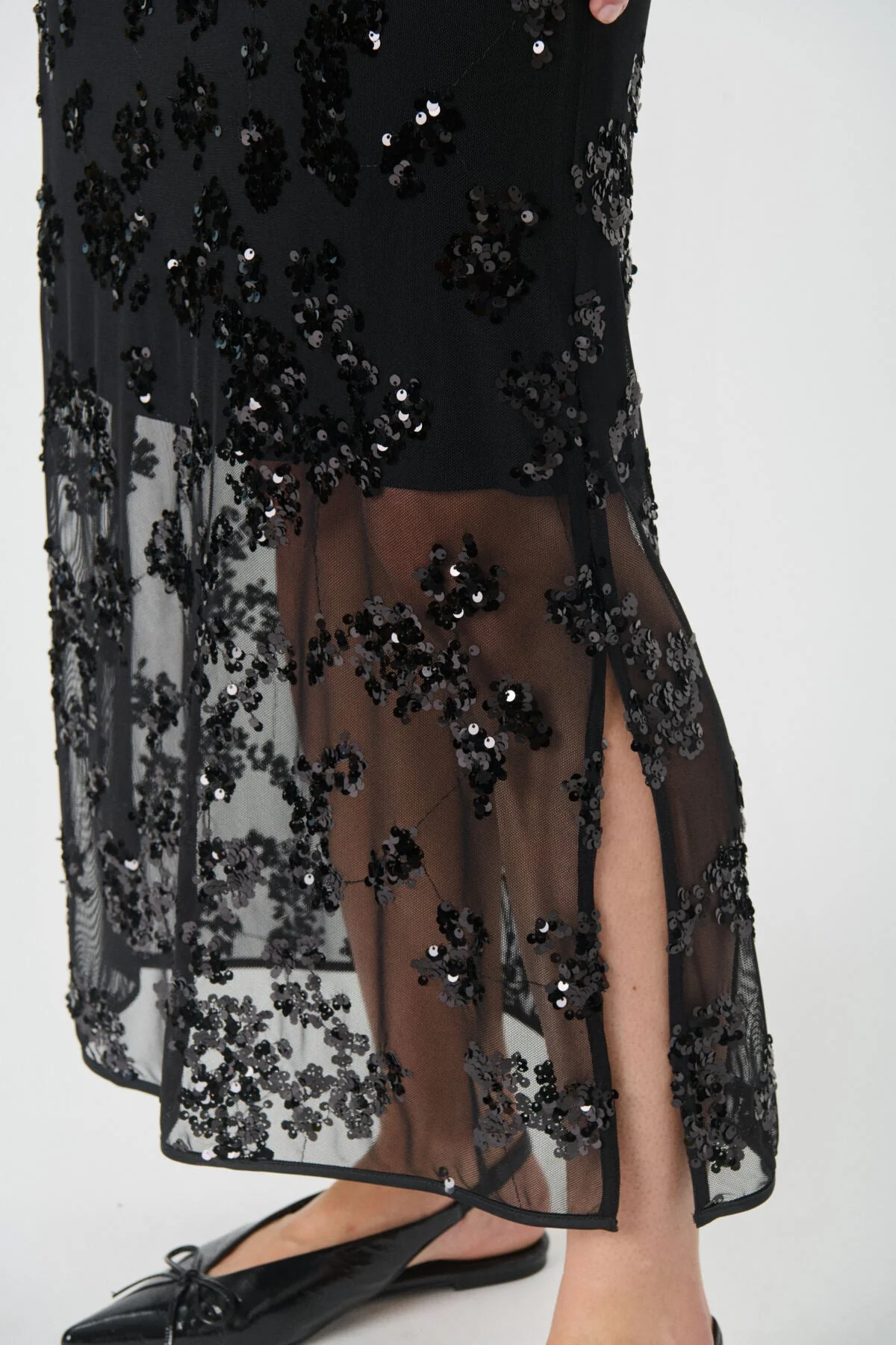 Vivika Skirt Black Sequins On Mesh - Image 6