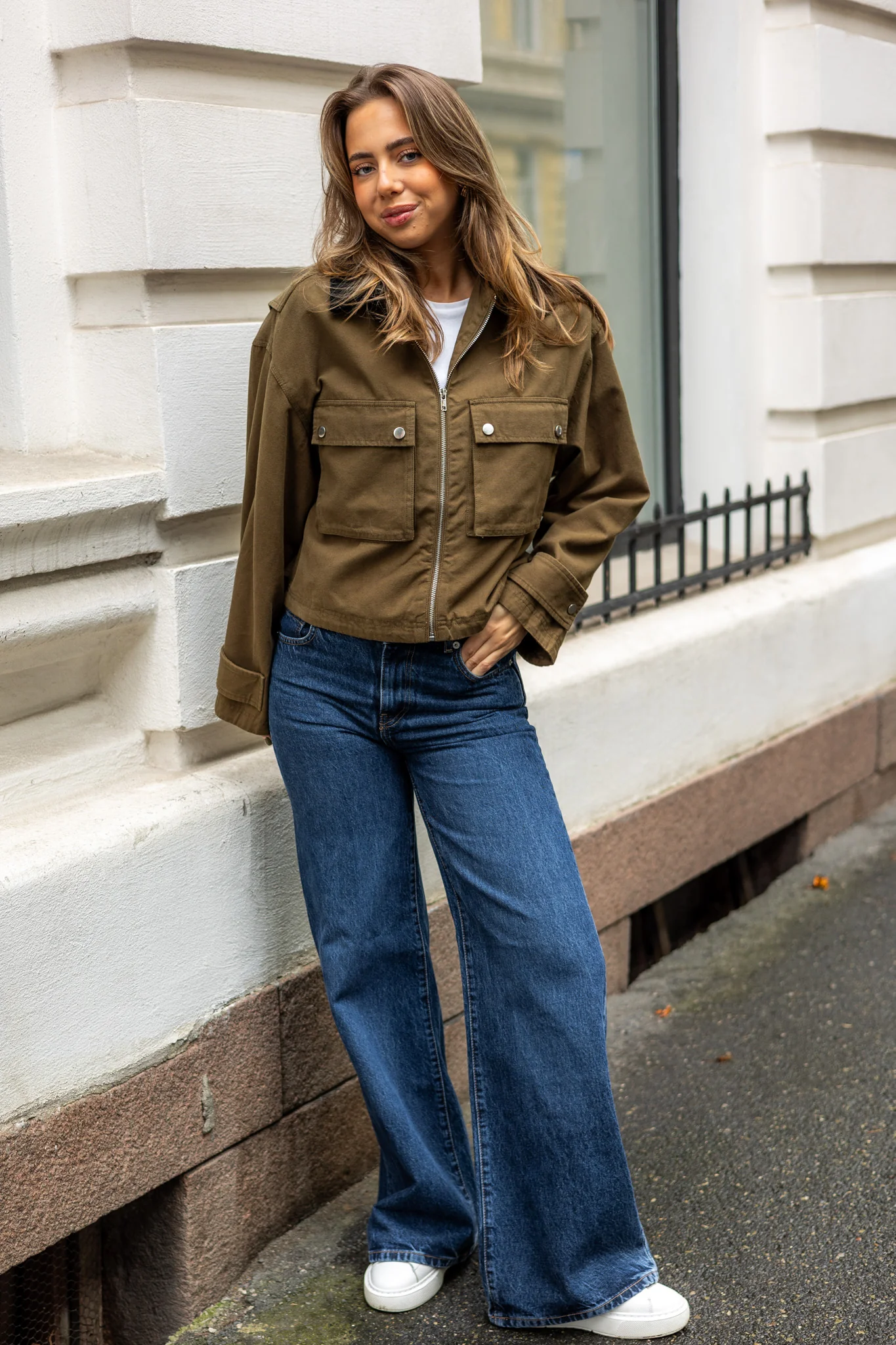 Rivera Canvas Boxy Jacket Army - Image 2