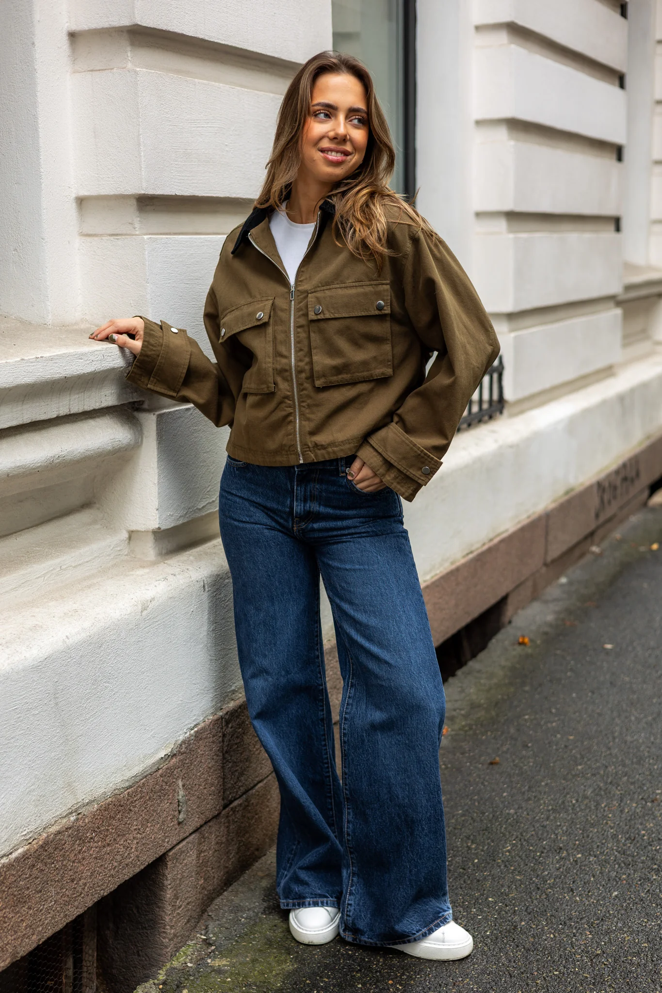 Rivera Canvas Boxy Jacket Army - Image 4