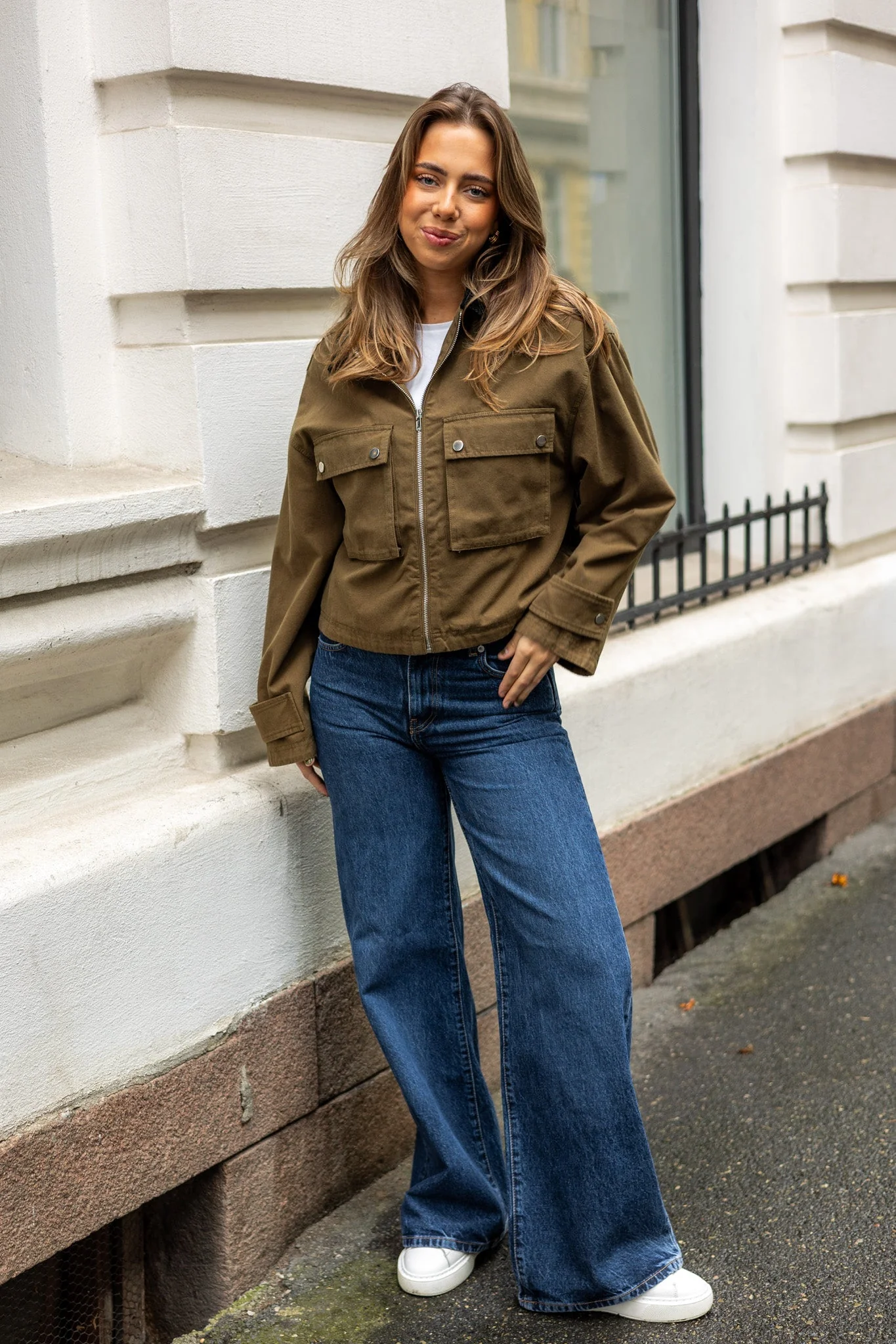 Rivera Canvas Boxy Jacket Army - Image 8