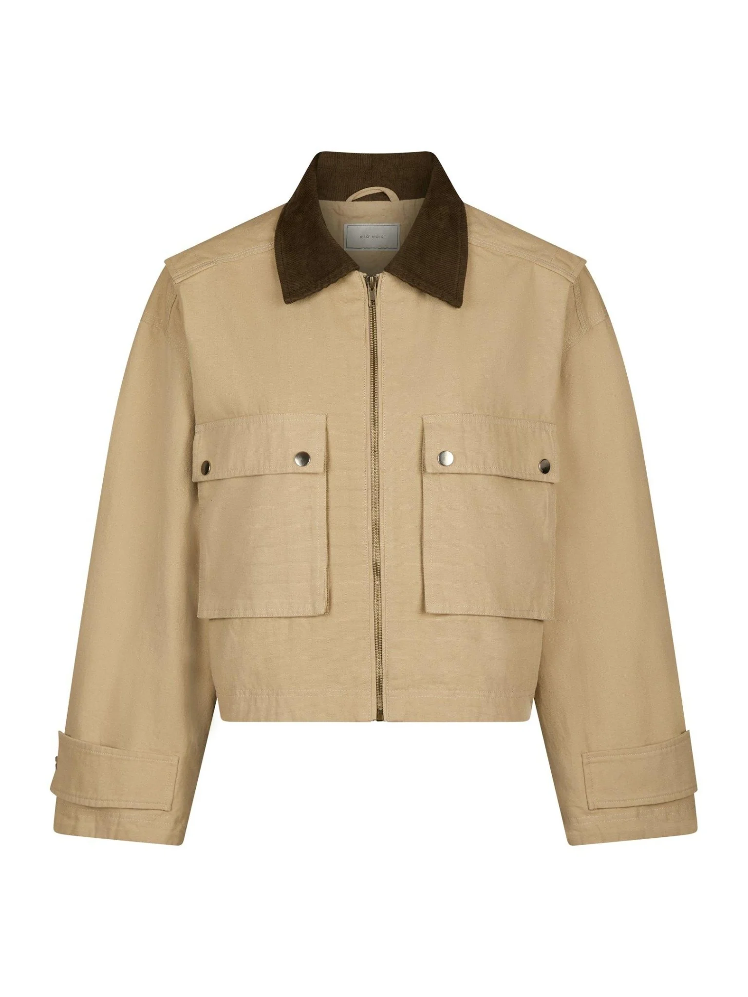 Rivera Canvas Boxy Jacket Sand